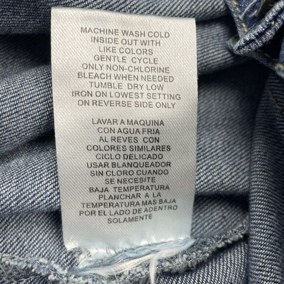 Democracy Denim Jacket Lightweight Pockets Women's Size Large - Picture 6 of 12